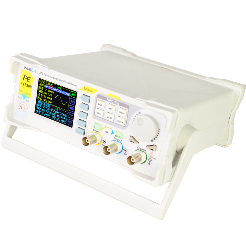 Dual Channel Arbitrary Waveform Function Generator 60Mhz - جهاز FY6900 الجديد ثنائي القناة لتوليد