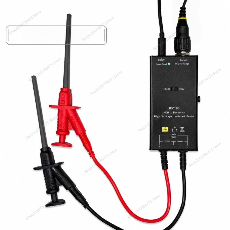 مسبار نشط عالي الجهد معزول تفا - مراجعة High Voltage Differential Probe 100Mhz 1300V وسعره