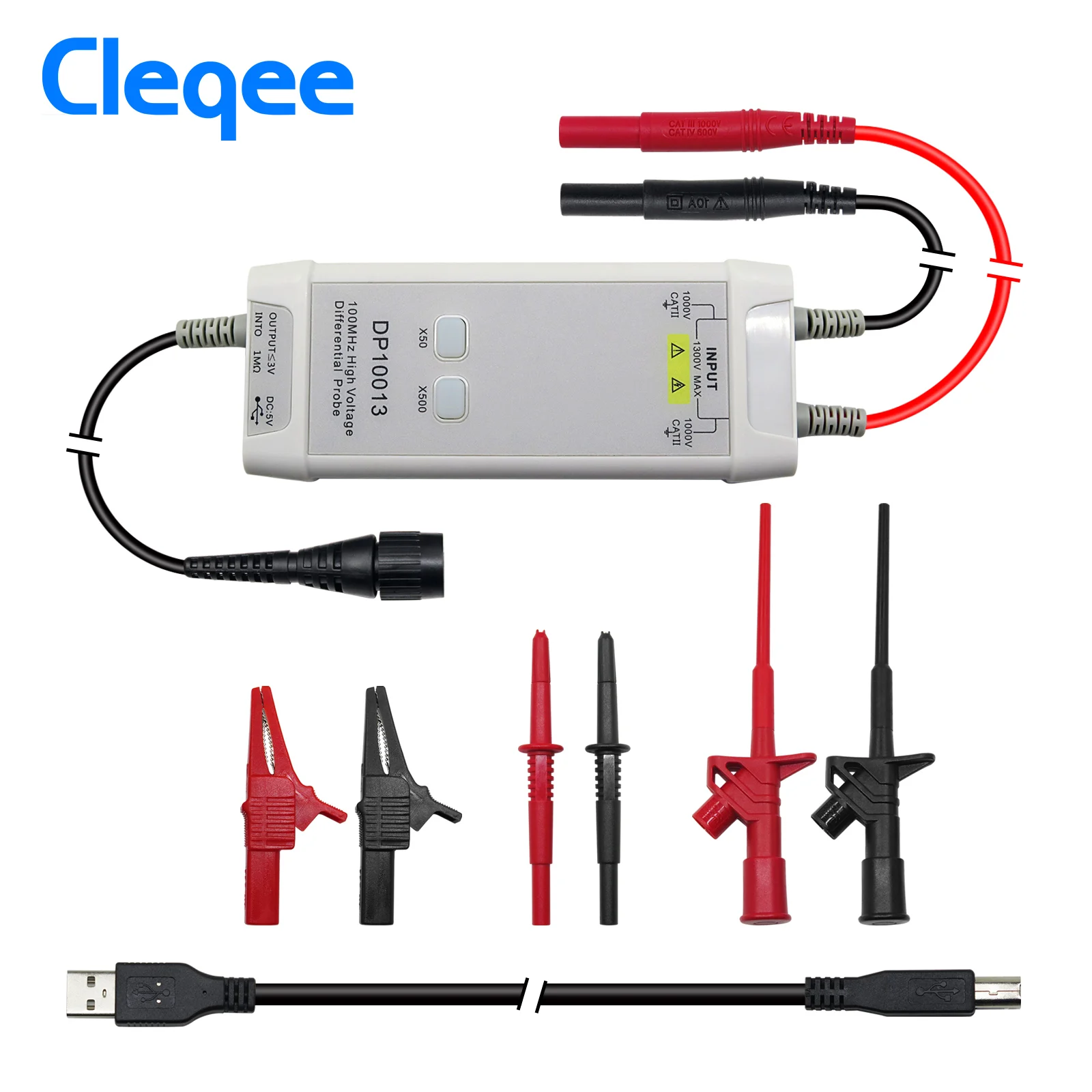 Cleqee 1300 فولت 100 ميجا هرتز - مراجعة High Voltage Differential Probe 100Mhz 1300V وسعره