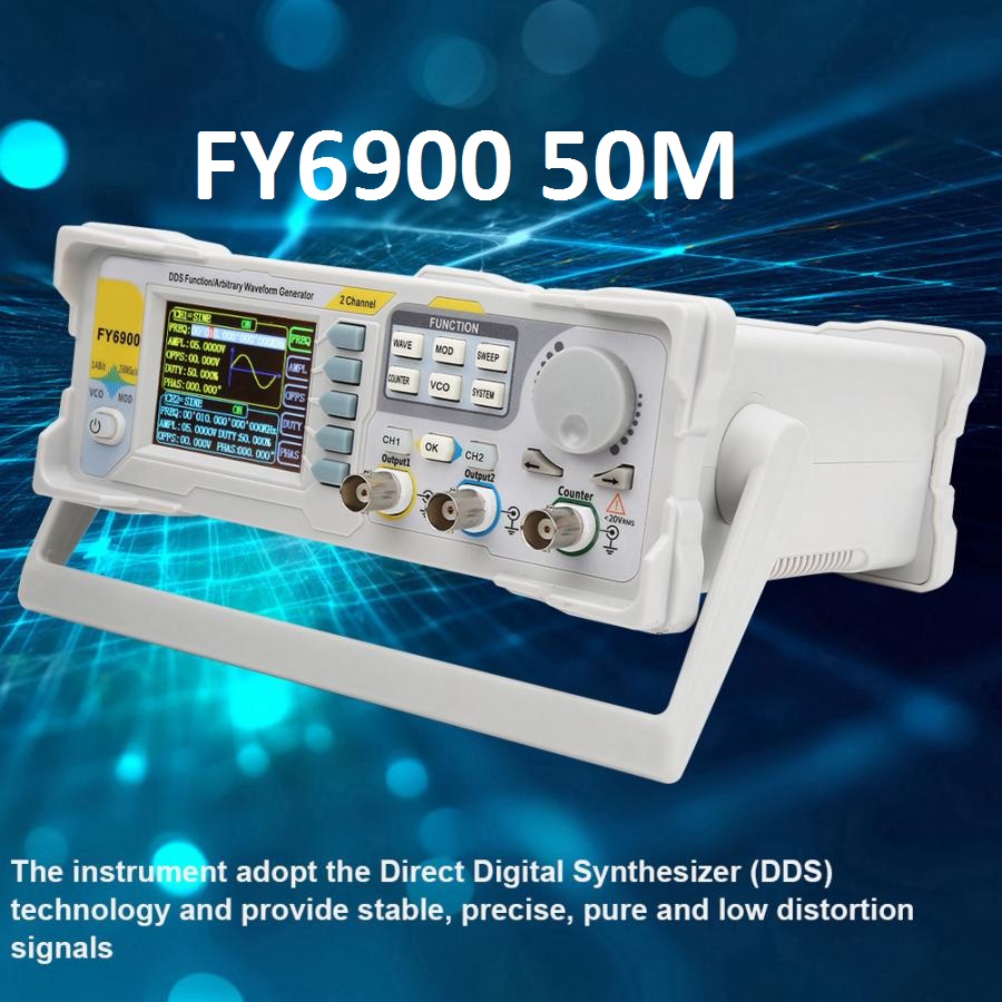 Feelelec FY6900 0-60 ميجا هرتز - مراجعة Dual Channel Arbitrary Waveform Function Generator 60Mhz وسعره