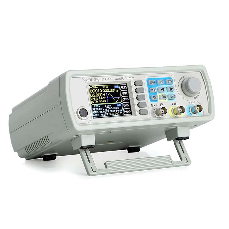 ثنائي القناة DDS إشارة مولد عد - مراجعة Dual Channel Arbitrary Waveform Function Generator 60Mhz وسعره
