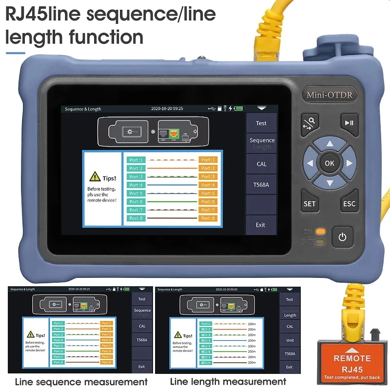 جهاز Novker 12 في 1 صغير OTDR  - مراجعة Optical Time Domain Reflectometer Otdr 1310 1550Nm وسعره