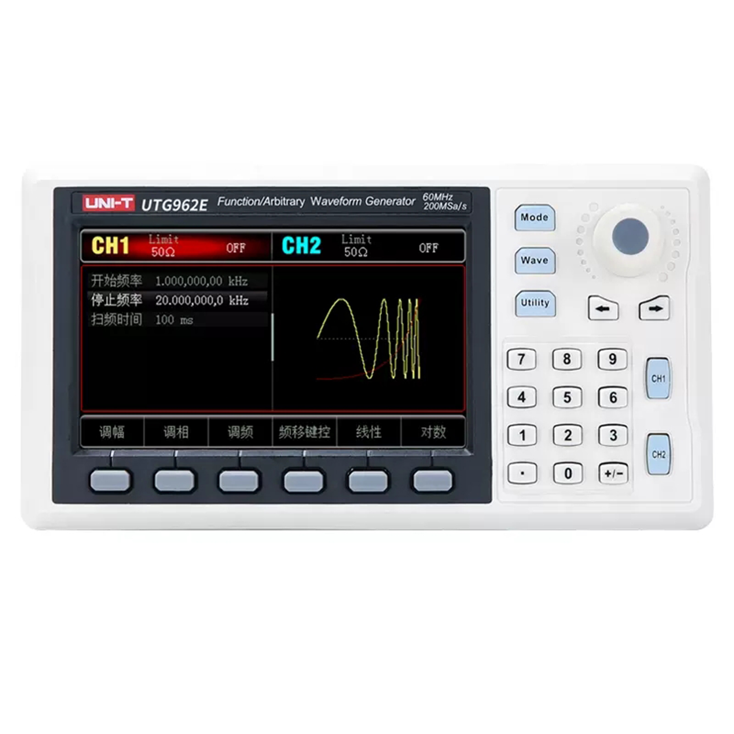 UNI-T UTG932E UTG962E وظيفة مو - مراجعة Dual Channel Arbitrary Waveform Function Generator 60Mhz وسعره